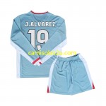 Camisolas de futebol Atlético Madrid Julian Alvarez 19 Criança Equipamento Alternativa 2024/25 Manga Comprida